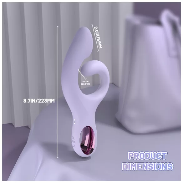Sex HD - vibračný G‑bodový stimulátor s klitorálnym ramenom (fialový)