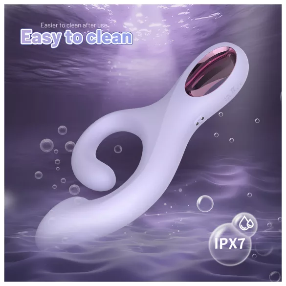 Sex HD - vibračný G‑bodový stimulátor s klitorálnym ramenom (fialový)