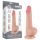 Lovetoy - dvojvrstvové realistické dildo s semenníkmi - 20 cm - naturálny