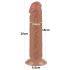 Lovetoy - realistické dildo s prísavkou - dvojvrstvové - 20 cm - telová farba