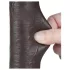 Lovetoy - realistický dvojvrstvový dildo s prísavkou - 20,8 cm - hnedý
