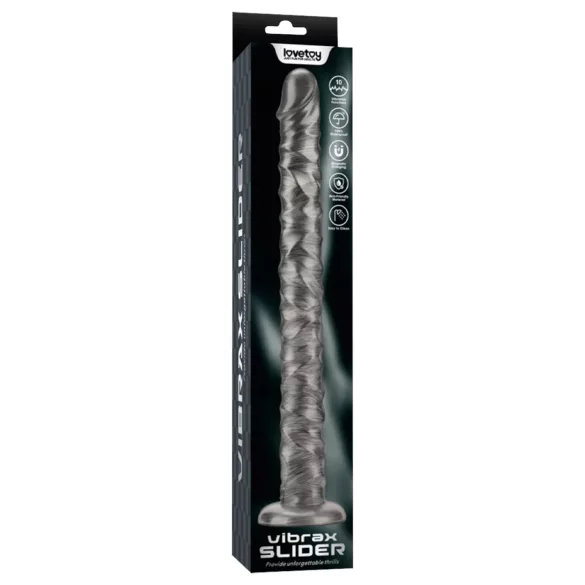 Lovetoy King Sized - veľký vibrátor - 40,5 cm - sivý