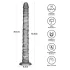Lovetoy King Sized - veľký vibrátor - 40,5 cm - sivý