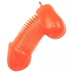 Roomfun - vtipná kľúčenka v tvare penisu (oranžová)