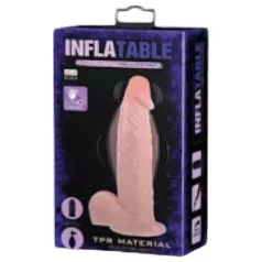   Baile Inflatable - nafukovací realistický vibrátor (prírodná farba)