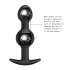 Pretty Love - análny dildo s vnútornou guličkou - čierne