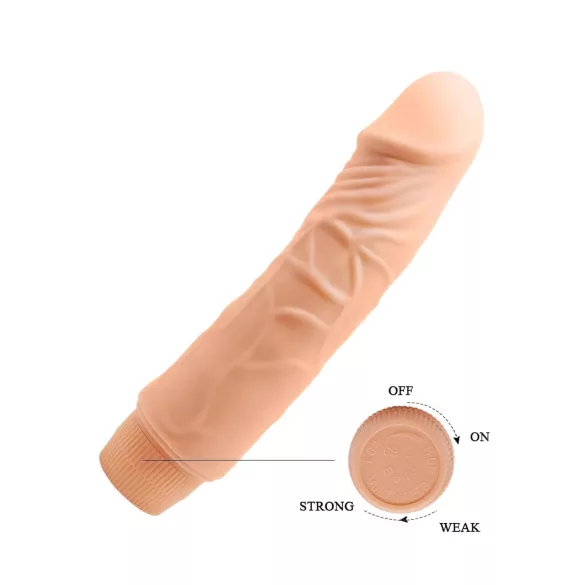 Baile - realistický vibrátor - 19,5 cm - telová farba