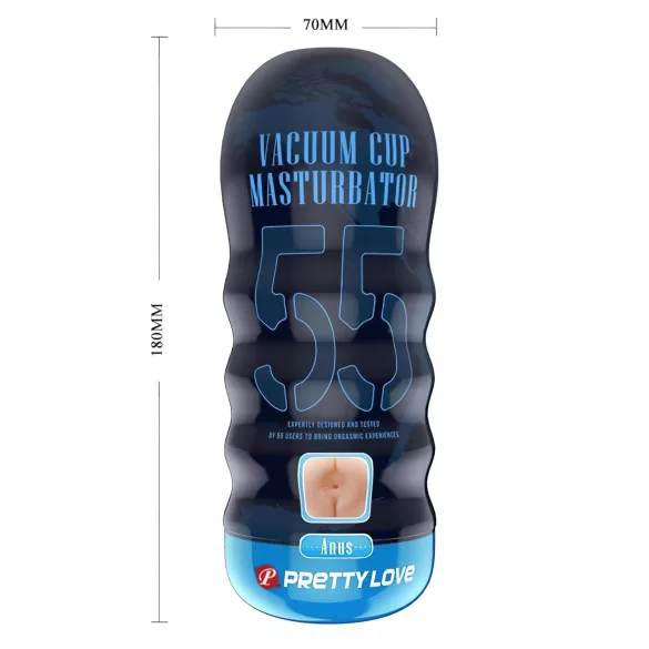 Pretty Love Vacuum Cup - realistický masturbátor v tvare zadočku (telovej farby)