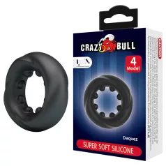   Crazy Bull - vibračný erekčný krúžok - stimulácia - čierny