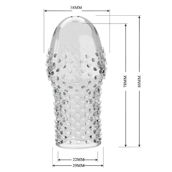 Pretty Love Becks - návlek na penis - priehľadný