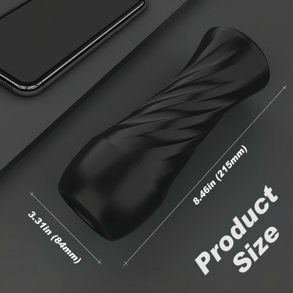 Sex HD Marcus - realistická umelá vagína v puzdre - čierna/prírodná