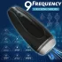 Sex HD Hawk - masturbátor s vibráciou a saním - čierny/biely - dobíjací