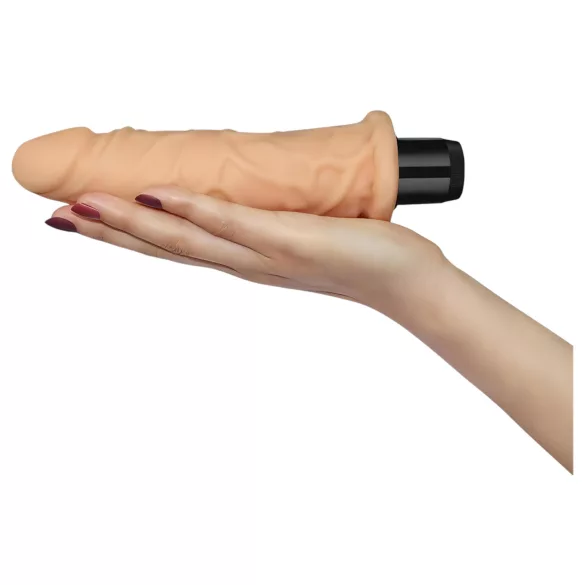 Lovetoy Real Feel - realistický vibrátor - 19 cm - naturálna farba