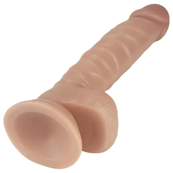 Lovetoy Real Extreme - realistický dildó s prísavkou - 21 cm - telová farba