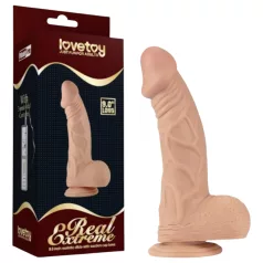   Lovetoy Real Extreme - dildo s prísavkou - 23 cm (prírodné)