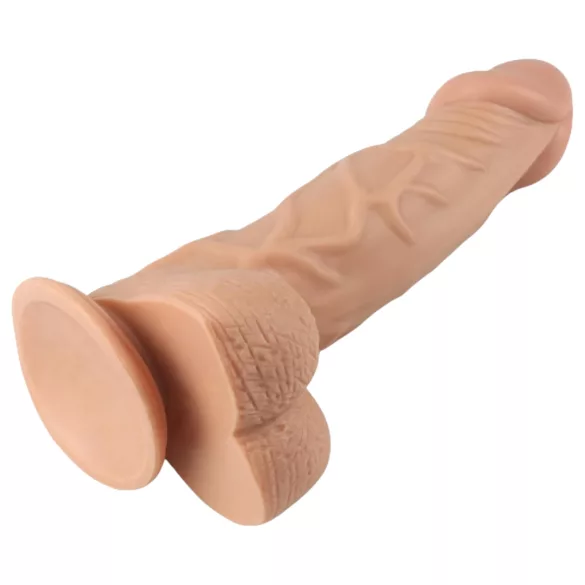 Lovetoy Real Extreme - dildo s prísavkou - 23 cm (prírodné)