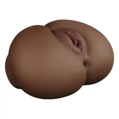   Lovetoy Streetgirl's 12 - torzo vagíny a tanga (tmavá prirodzená farba)