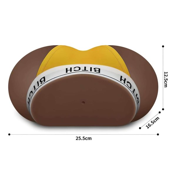 Lovetoy - umelá vagína torzo s tangami - tmavá prírodná farba
