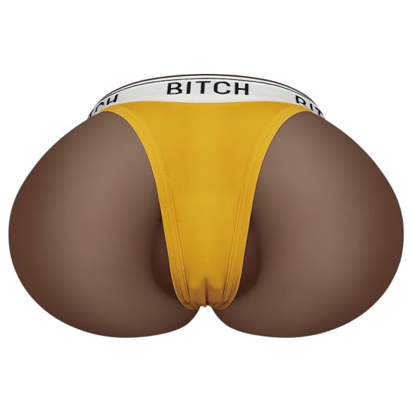 Lovetoy - umelá vagína torzo s tangami - tmavá prírodná farba