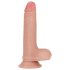 Lovetoy Nature Cock - realistický dvojvrstvový dildo - 18cm (prírodný)