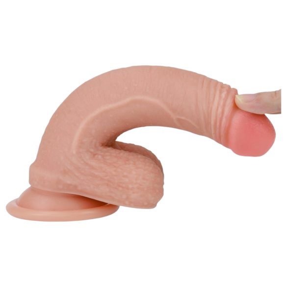 Lovetoy Nature Cock - realistický dvojvrstvový dildo - 18cm (prírodný)