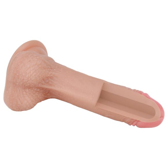 Lovetoy Nature Cock - realistický dvojvrstvový dildo - 18cm (prírodný)