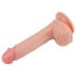 Lovetoy - realistický dildo s prísavkou - 21 cm - telová farba