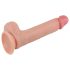 Lovetoy - realistický dvojvrstvový dildo - 20 cm - telová farba