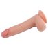 Lovetoy - realistický dvojvrstvový dildo - 20 cm - telová farba