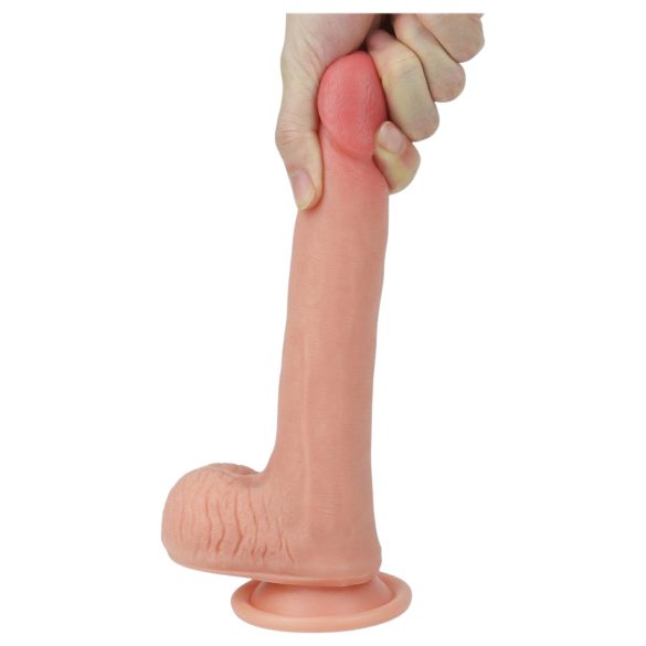 Lovetoy - realistický dvojvrstvový dildo - 20 cm - telová farba