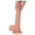 Lovetoy - realistický dvojvrstvový dildo - 20 cm - telová farba