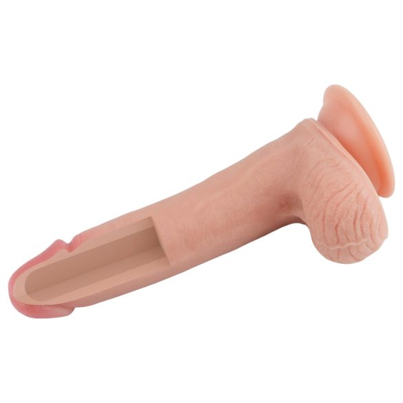 Lovetoy - realistický dvojvrstvový dildo - 20 cm - telová farba