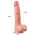 Lovetoy - realistický dildo - dvojvrstvové - 25 cm - telová farba