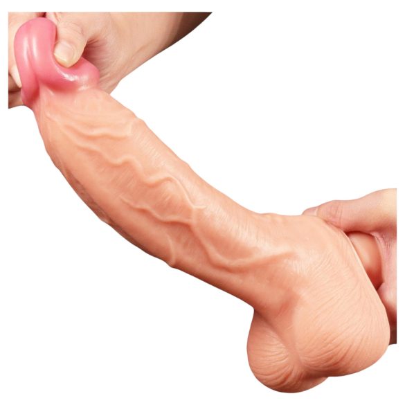 Lovetoy - realistický dildo - dvojvrstvové - 25 cm - telová farba