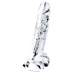   Lovetoy Flawless Clear - dildó s prísavkou - 19 cm (priehľadný)