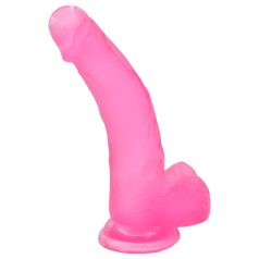 Lovetoy - dildó s prísavkou - 20 cm - ružový