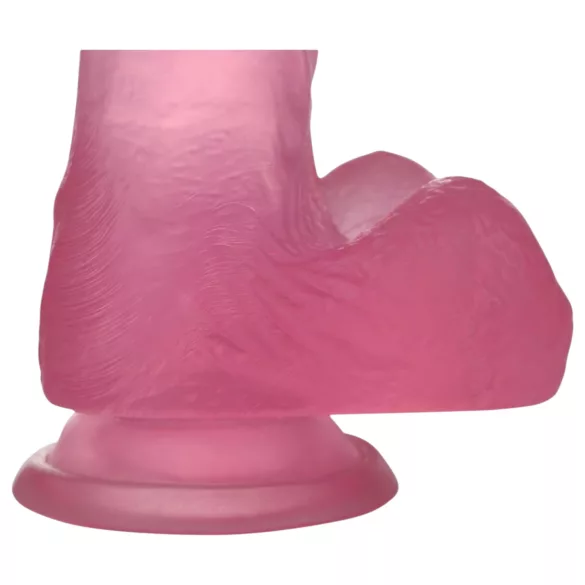 Lovetoy - dildó s prísavkou - 15 cm - ružová