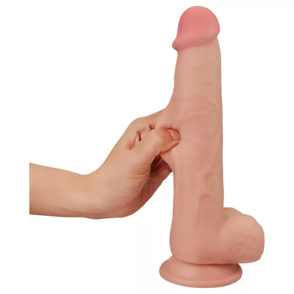 Lovetoy - realistický dvojvrstvový dildo - natúr - 23 cm