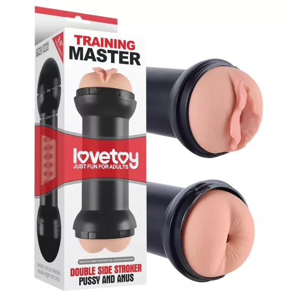 Lovetoy - masturbátor vagína a anál - realistický silikón - naturálny odtieň