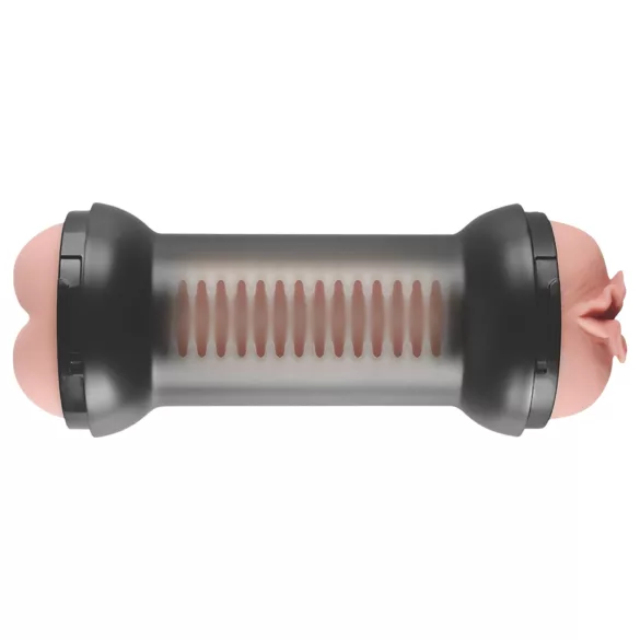 Lovetoy - masturbátor vagína a anál - realistický silikón - naturálny odtieň