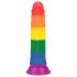 Lovetoy Prider - realistický dildo - 19 cm - dúhové