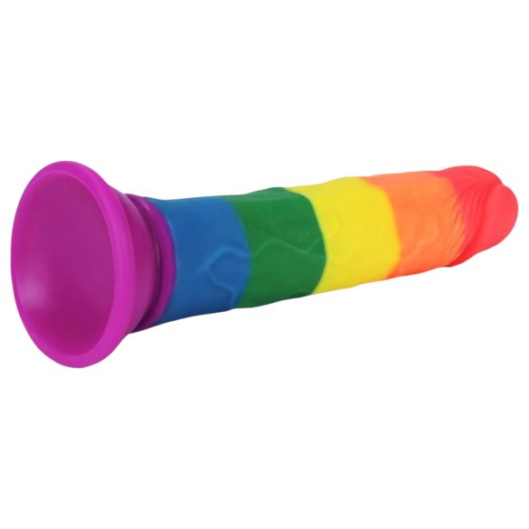 Lovetoy Prider - realistický dildo - 19 cm - dúhové
