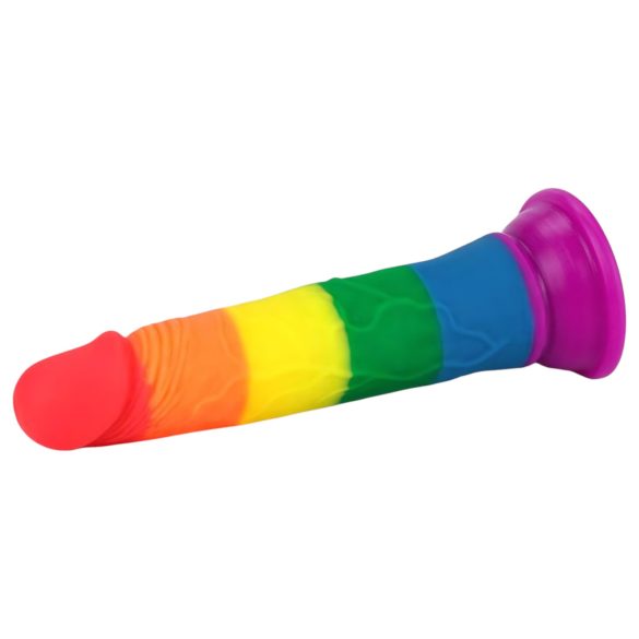 Lovetoy Prider - realistický dildo - 19 cm - dúhové