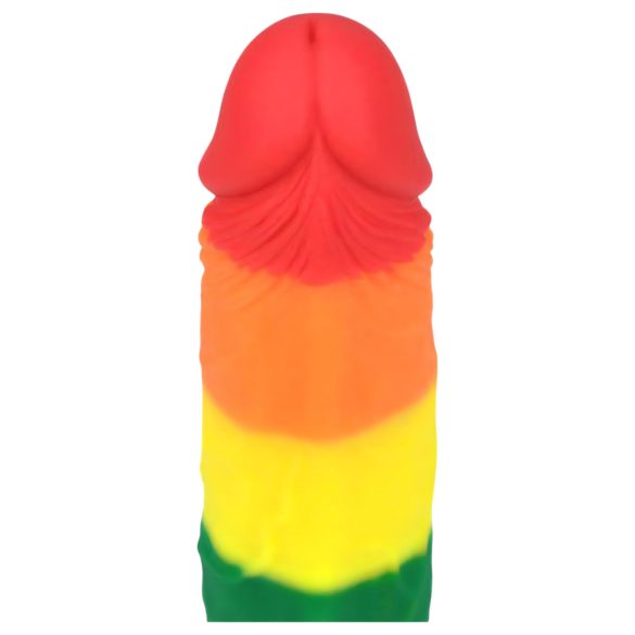 Lovetoy Prider - realistický dildo - 19 cm - dúhové