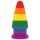 Lovetoy Prider - análny kolík - 15 cm - dúhový