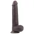 Lovetoy - realistický dvojvrstvový dildo - 23 cm - hnedá