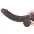 Lovetoy - realistický dvojvrstvový dildo - 23 cm - hnedá