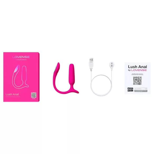 Lovense - análny vibrátor - smart ovládanie - ružový