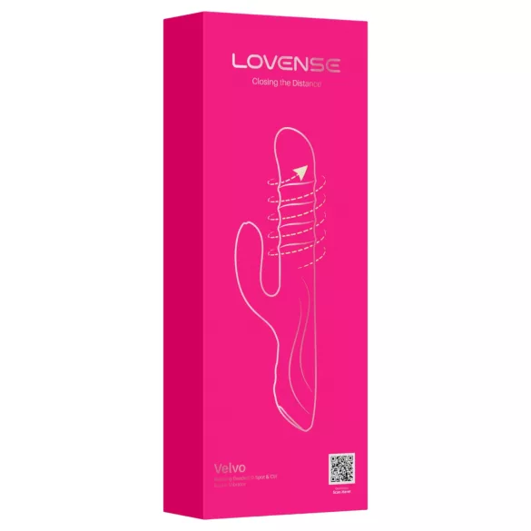 Lovense Velvo - aplikáciou ovládaný perlový vibrátor (ružový)
