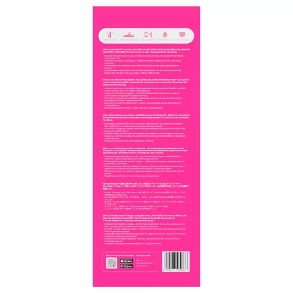 Lovense Velvo - aplikáciou ovládaný perlový vibrátor (ružový)